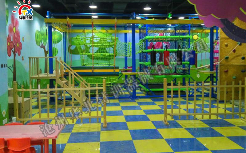 華北特訓(xùn)兒童拓展器械入駐甘肅省武威市